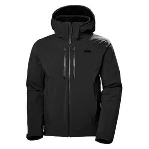 (NWT) Men's Helly Hansen Alpha Lifaloft Hooded Jacket - XL - Black
